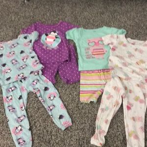 4 pair of pajamas